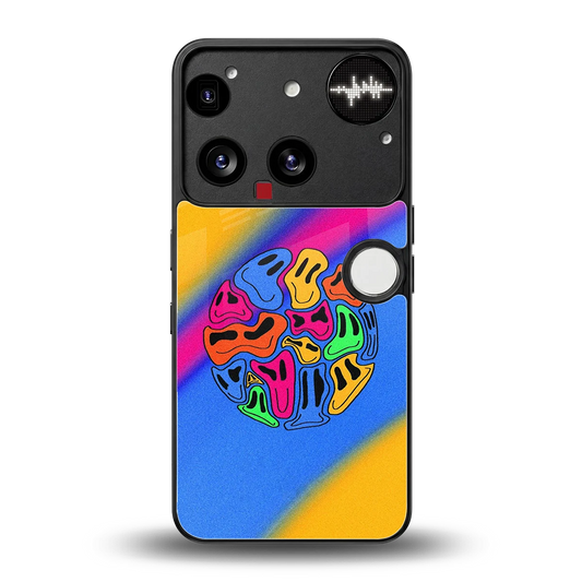 Melted Joy back phone cover | glass case for nothing phone 3