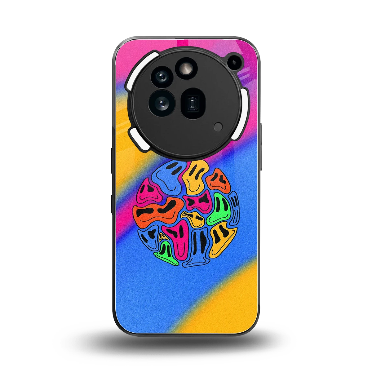 Melted Joy back phone cover | glass case for nothing phone 3a pro