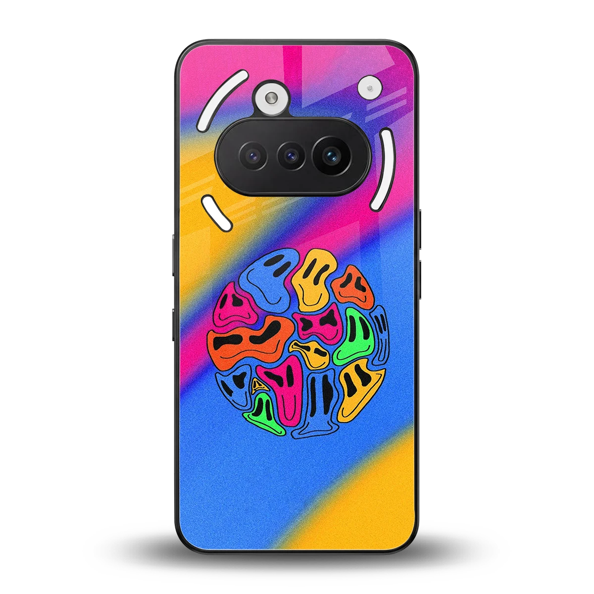 Melted Joy back phone cover | glass case for nothing phone 3a