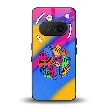 Melted Joy back phone cover | glass case for nothing phone 3a