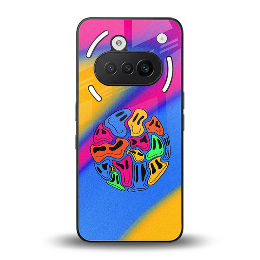 Melted Joy back phone cover | glass case for nothing phone 3a