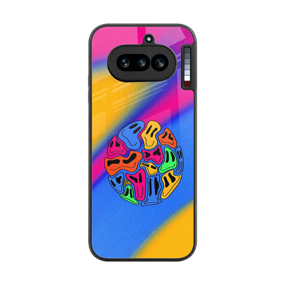 Melted Joy back phone cover | glass case for nothing phone 4a