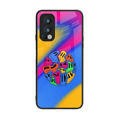 Melted Joy back phone cover | glass case for oneplus nord 2