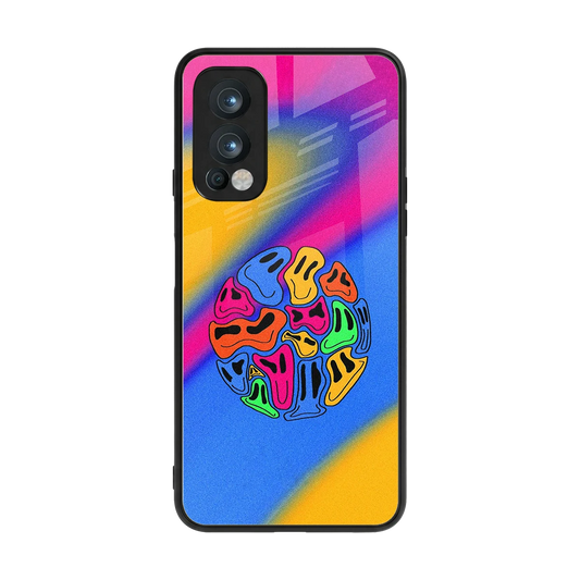 Melted Joy back phone cover | glass case for oneplus nord 2