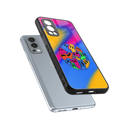 Melted Joy sleek oneplus nord 2 cover with tempered glass back and TPU edges