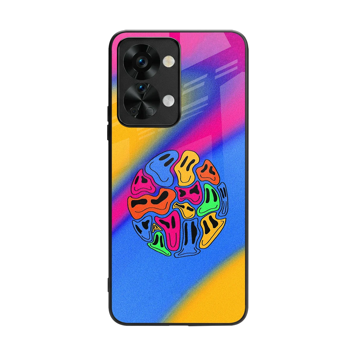 Melted Joy back phone cover | glass case for oneplus nord 2t