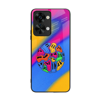 Melted Joy back phone cover | glass case for oneplus nord 2t
