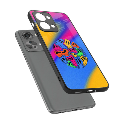 Melted Joy sleek oneplus nord 2t cover with tempered glass back and TPU edges