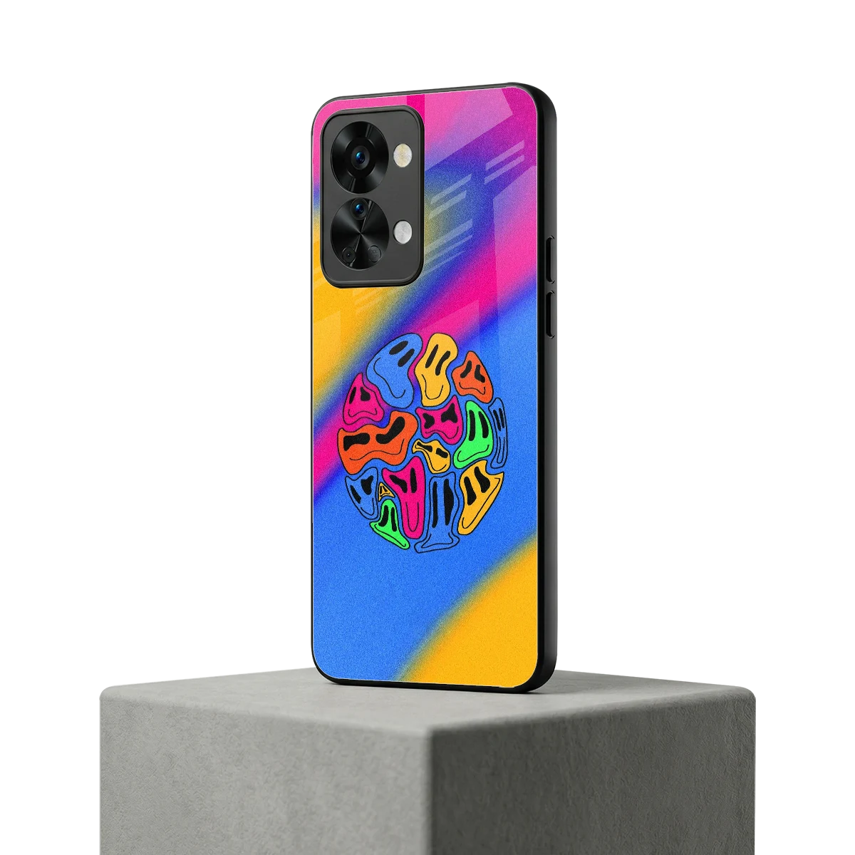Melted Joy oneplus nord 2t mobile cover | shockproof glass phone case