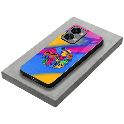 Melted Joy stylish phone case for oneplus nord 2t | glossy glass and slim fit