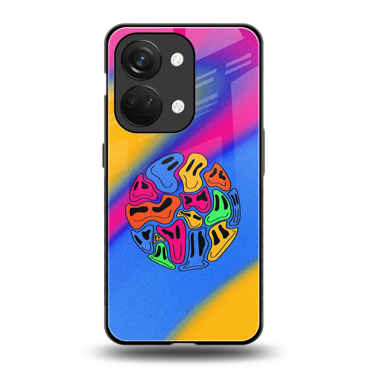 Melted Joy back phone cover | glass case for oneplus nord 3