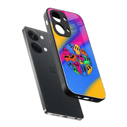 Melted Joy sleek oneplus nord 3 cover with tempered glass back and TPU edges