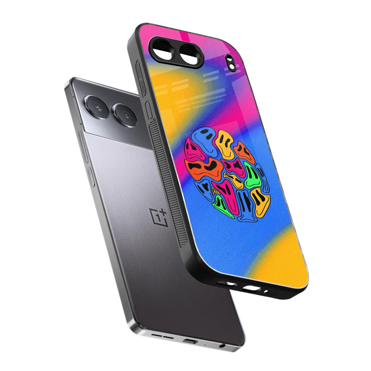 Melted Joy sleek oneplus nord 4 cover with tempered glass back and TPU edges