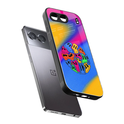 Melted Joy sleek oneplus nord 4 cover with tempered glass back and TPU edges