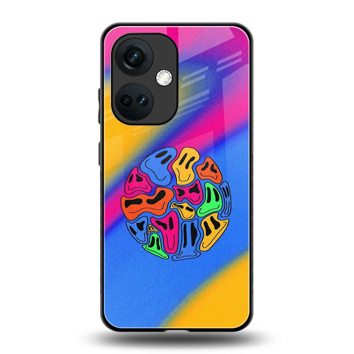 Melted Joy back phone cover | glass case for oneplus nord ce 3