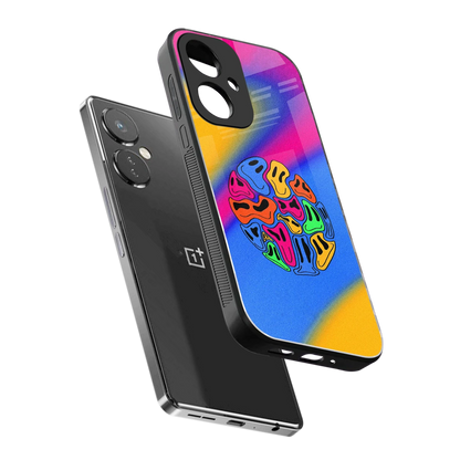 Melted Joy sleek oneplus nord ce 3 cover with tempered glass back and TPU edges