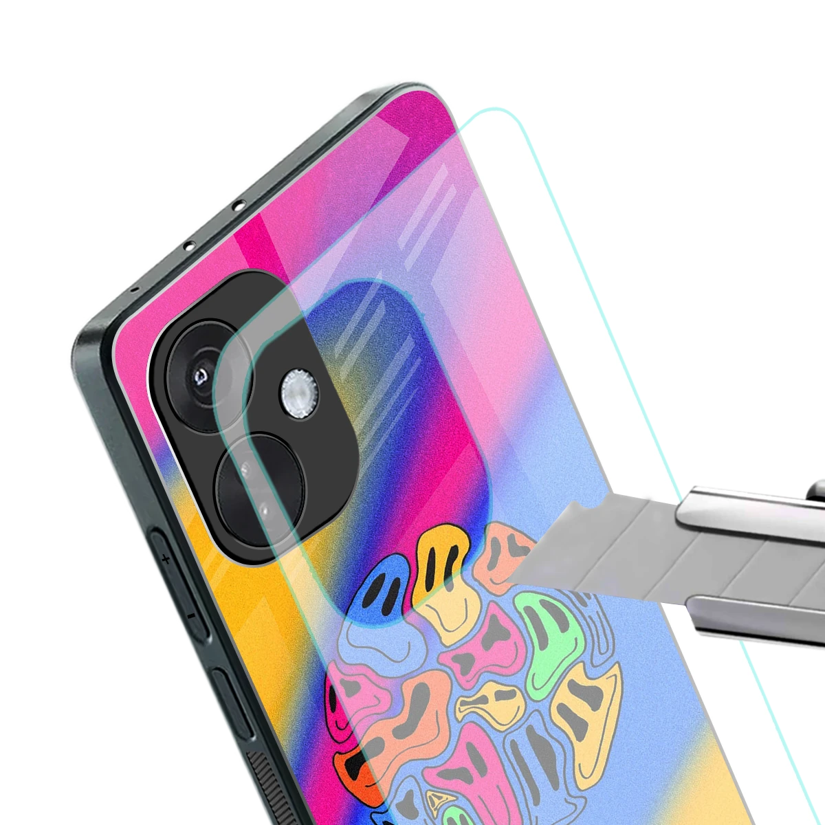 Melted Joy stylish phone case for oneplus nord ce 3 | glossy glass and slim fit