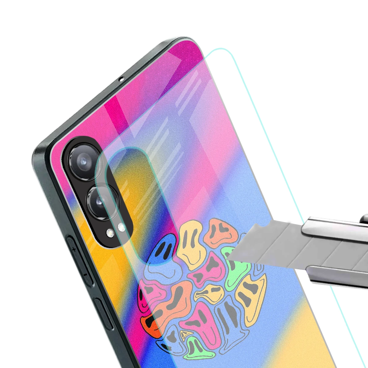 Melted Joy stylish phone case for oneplus nord ce 4 lite | glossy glass and slim fit