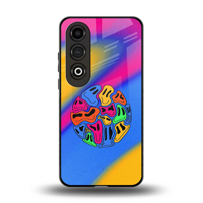 Melted Joy back phone cover | glass case for oneplus nord ce 4