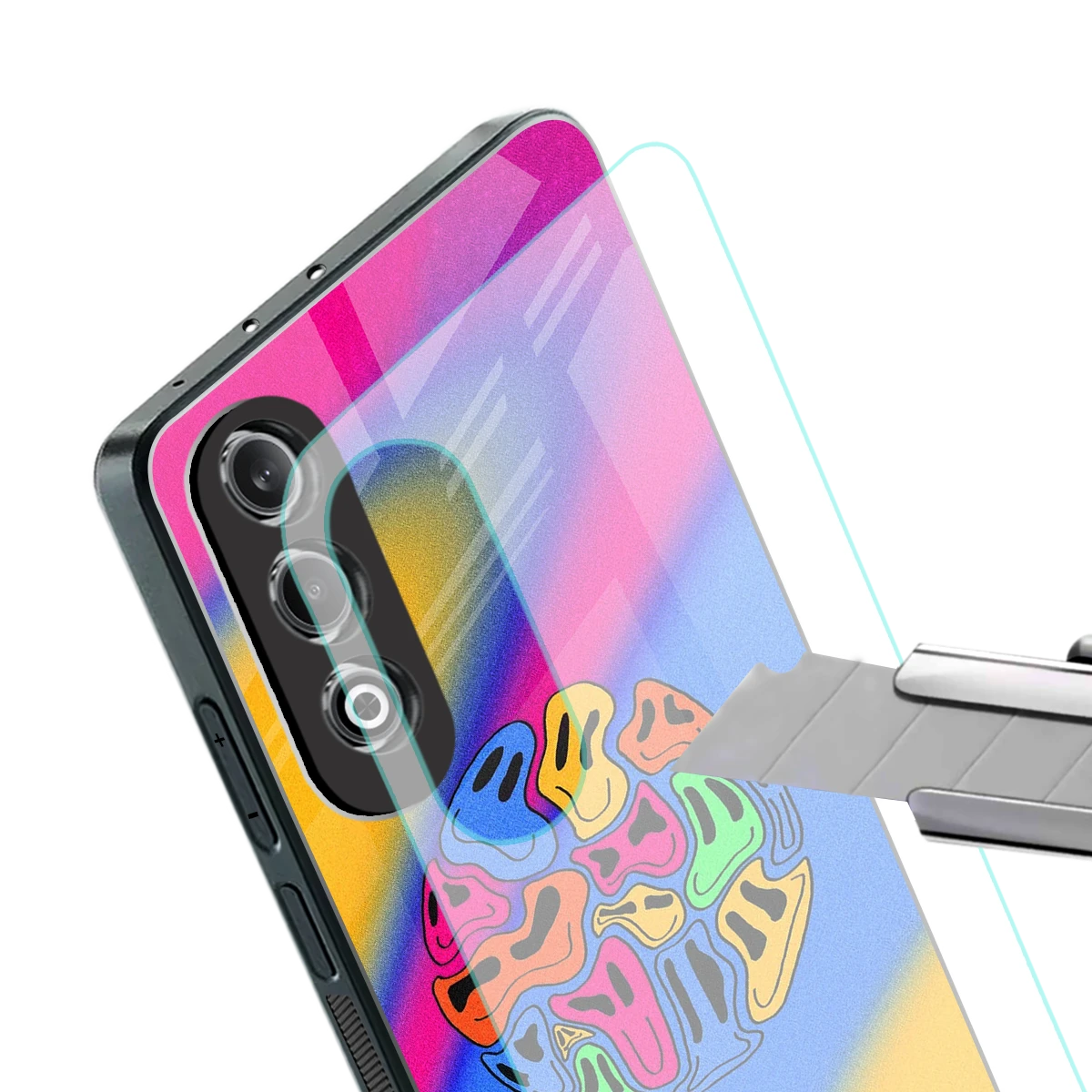 Melted Joy stylish phone case for oneplus nord ce 4 | glossy glass and slim fit