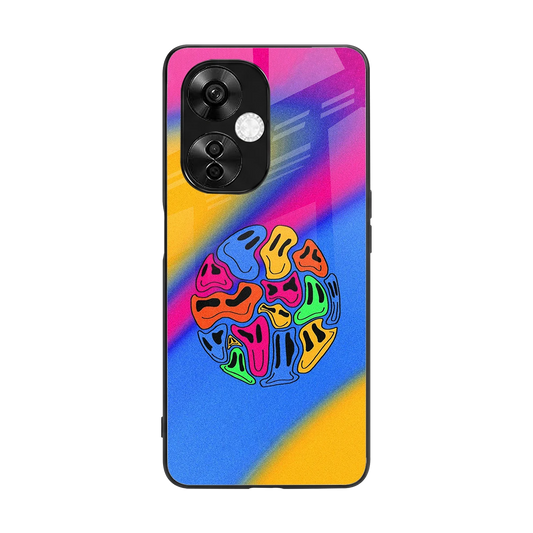 Melted Joy back phone cover | glass case for oneplus nord ce 3 lite
