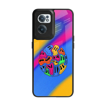 Melted Joy back phone cover | glass case for oneplus nord ce 2