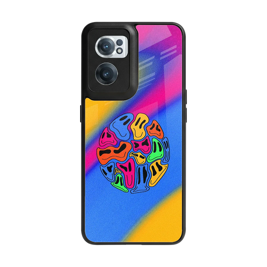 Melted Joy back phone cover | glass case for oneplus nord ce 2