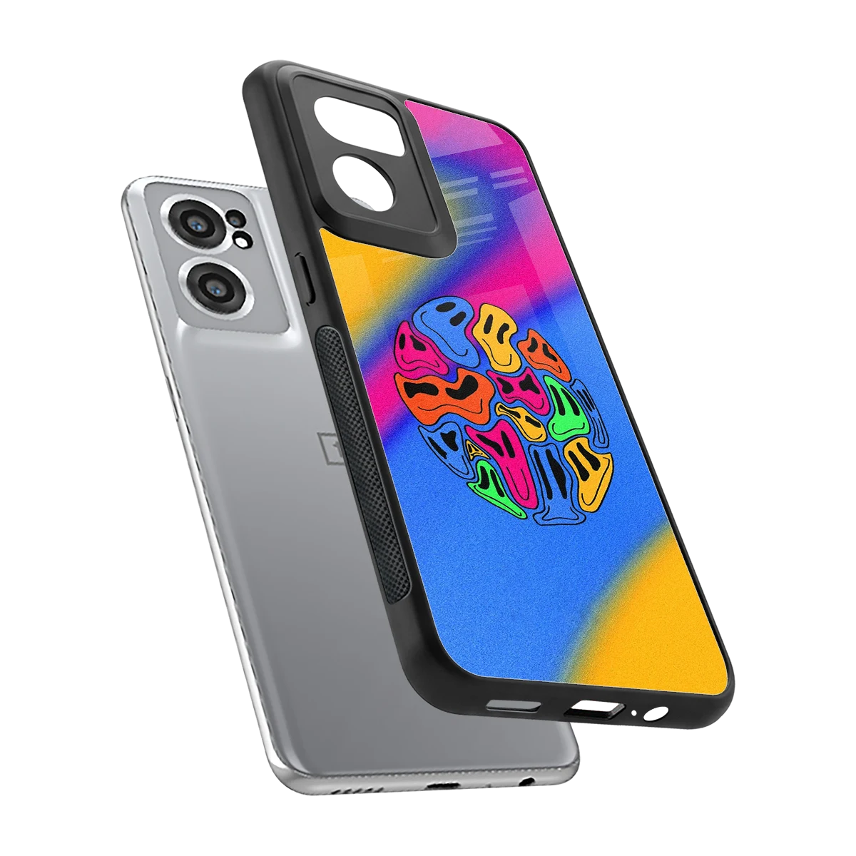Melted Joy sleek oneplus nord ce 2 cover with tempered glass back and TPU edges