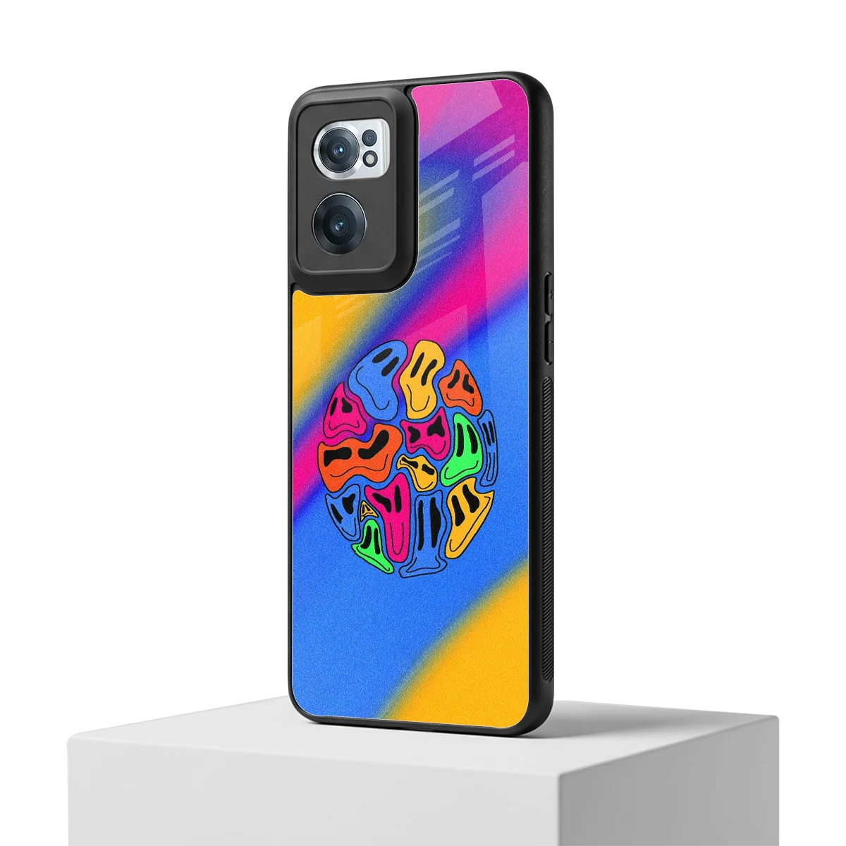 Melted Joy oneplus nord ce 2 mobile cover | shockproof glass phone case