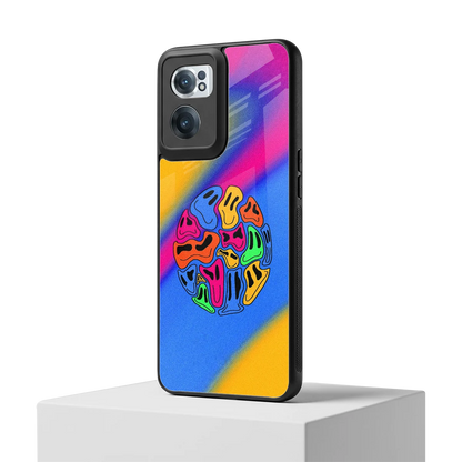 Melted Joy oneplus nord ce 2 mobile cover | shockproof glass phone case