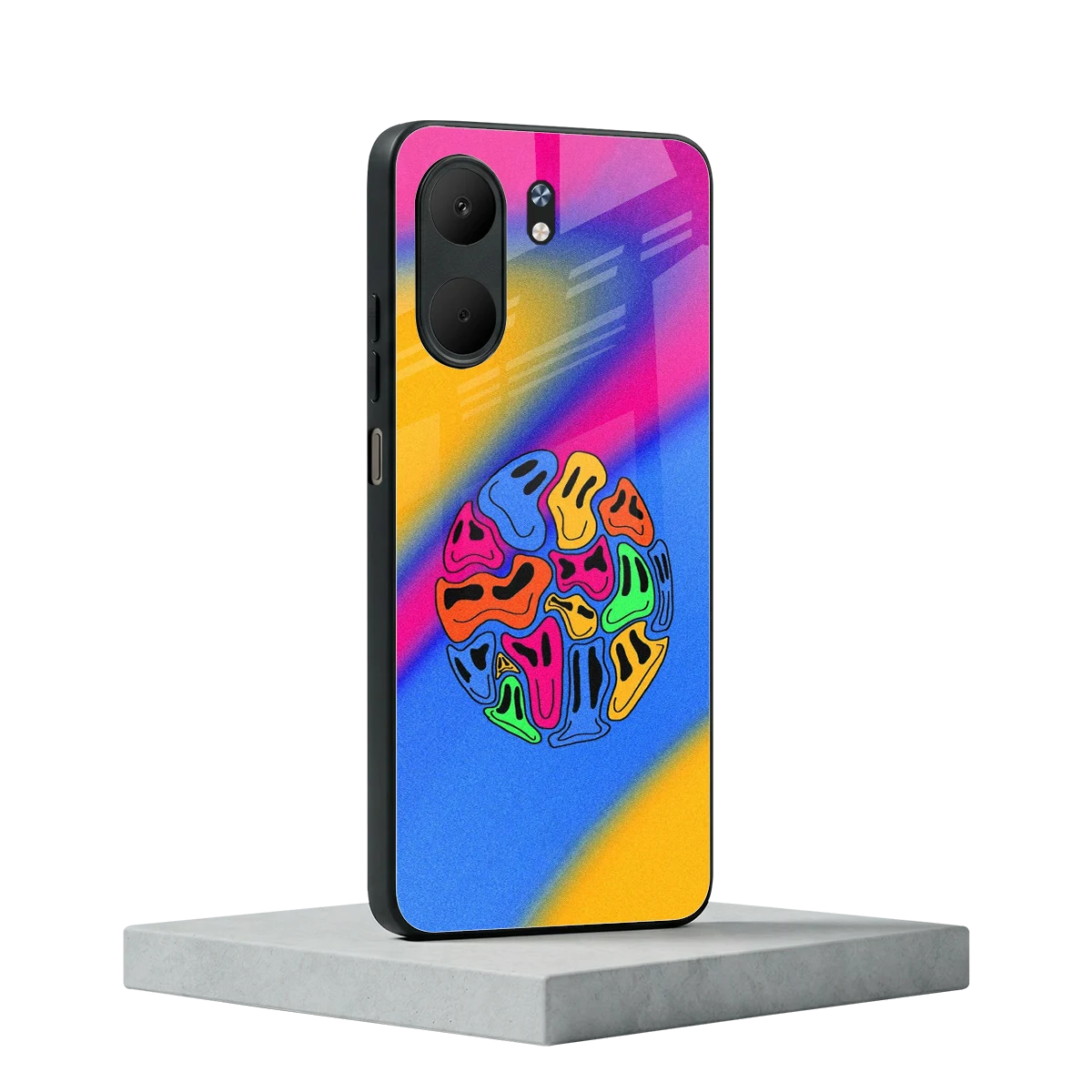Melted Joy oppo a5x 5g mobile cover | shockproof glass phone case