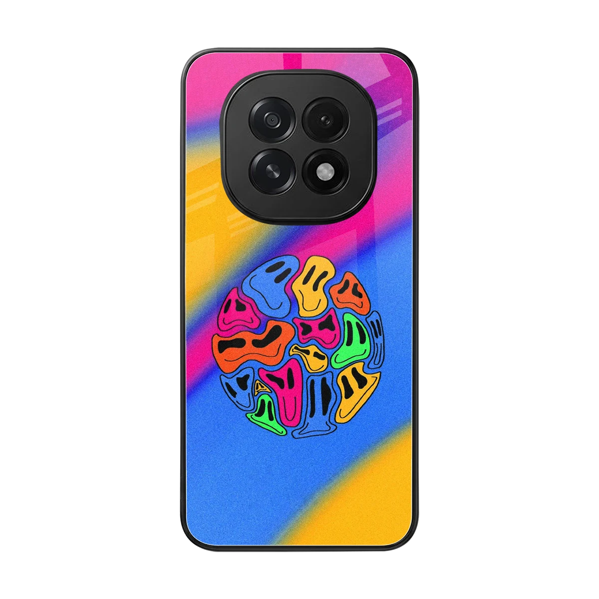 Melted Joy back phone cover | glass case for oppo f29 5g