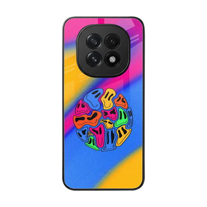 Melted Joy back phone cover | glass case for oppo f29 5g