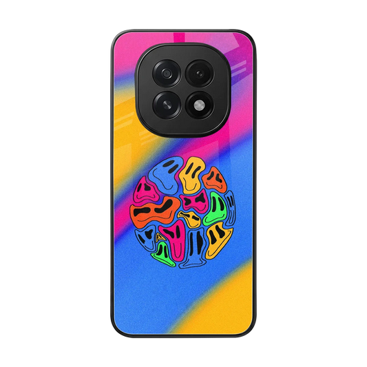 Melted Joy back phone cover | glass case for oppo f29 5g