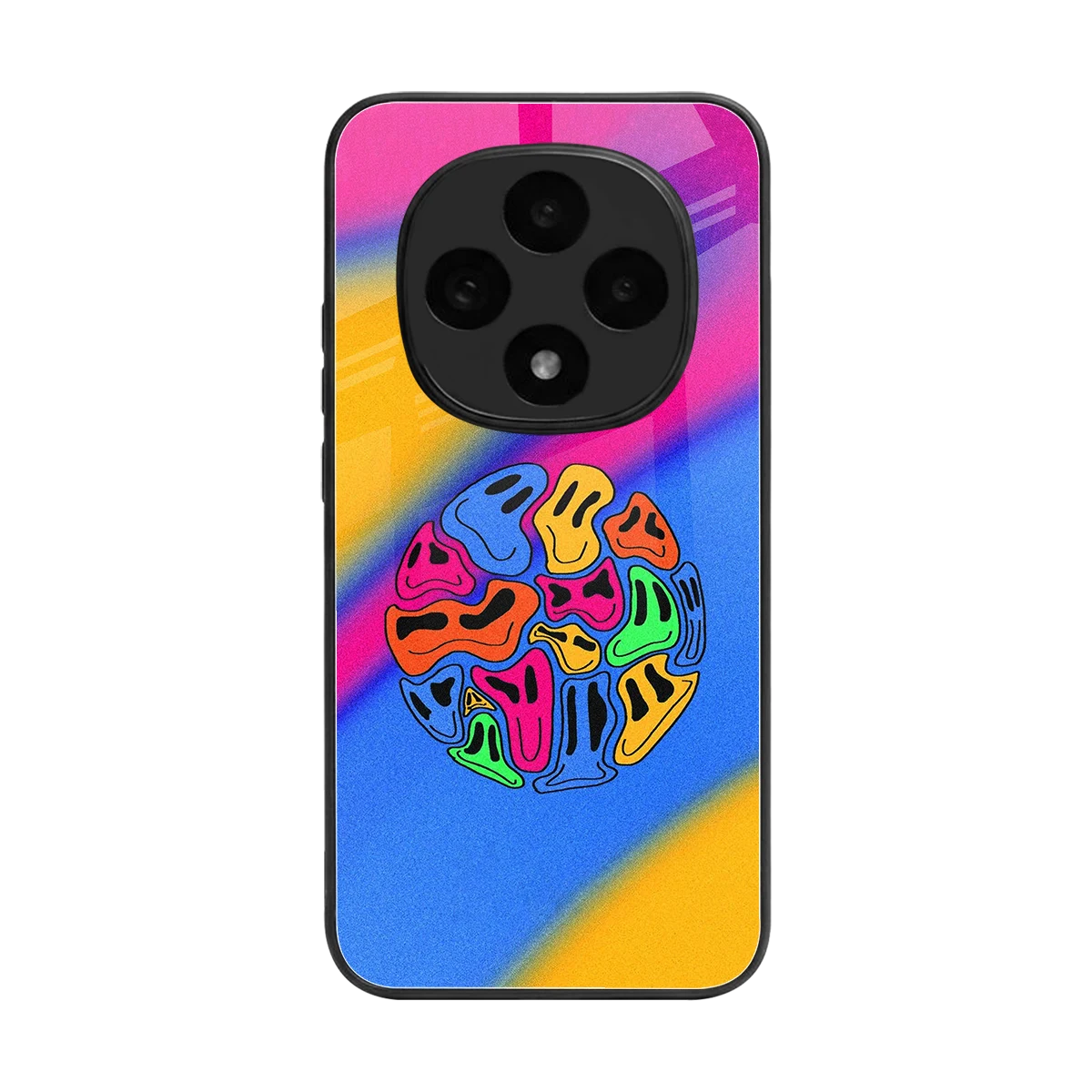 Melted Joy back phone cover | glass case for oppo f31 pro 5g