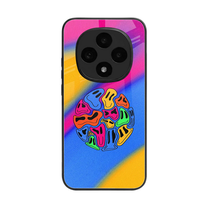 Melted Joy back phone cover | glass case for oppo f31 pro 5g