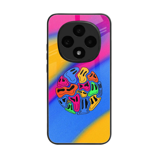Melted Joy back phone cover | glass case for oppo f31 pro 5g