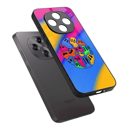 Melted Joy sleek oppo f31 pro 5g cover with tempered glass back and TPU edges
