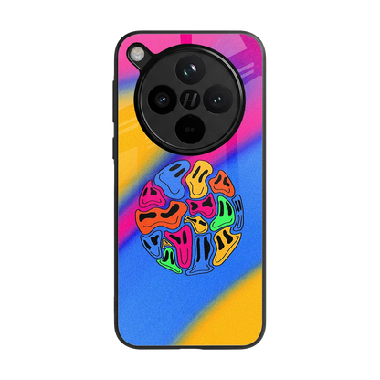 Melted Joy back phone cover | glass case for oppo find x8