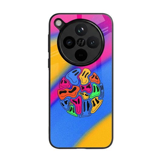 Melted Joy back phone cover | glass case for oppo find x8