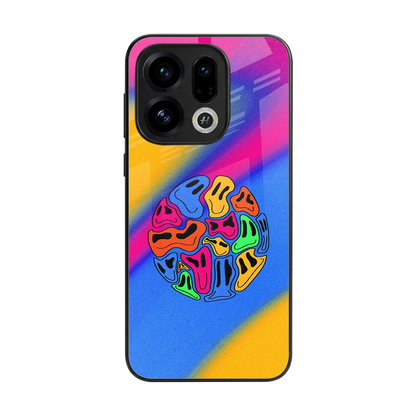 Melted Joy back phone cover | glass case for oppo find x9