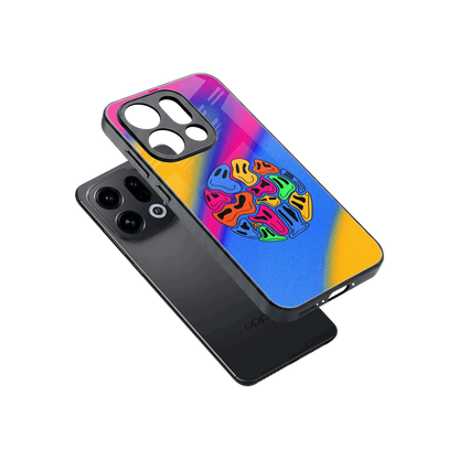 Melted Joy sleek oppo find x9 cover with tempered glass back and TPU edges