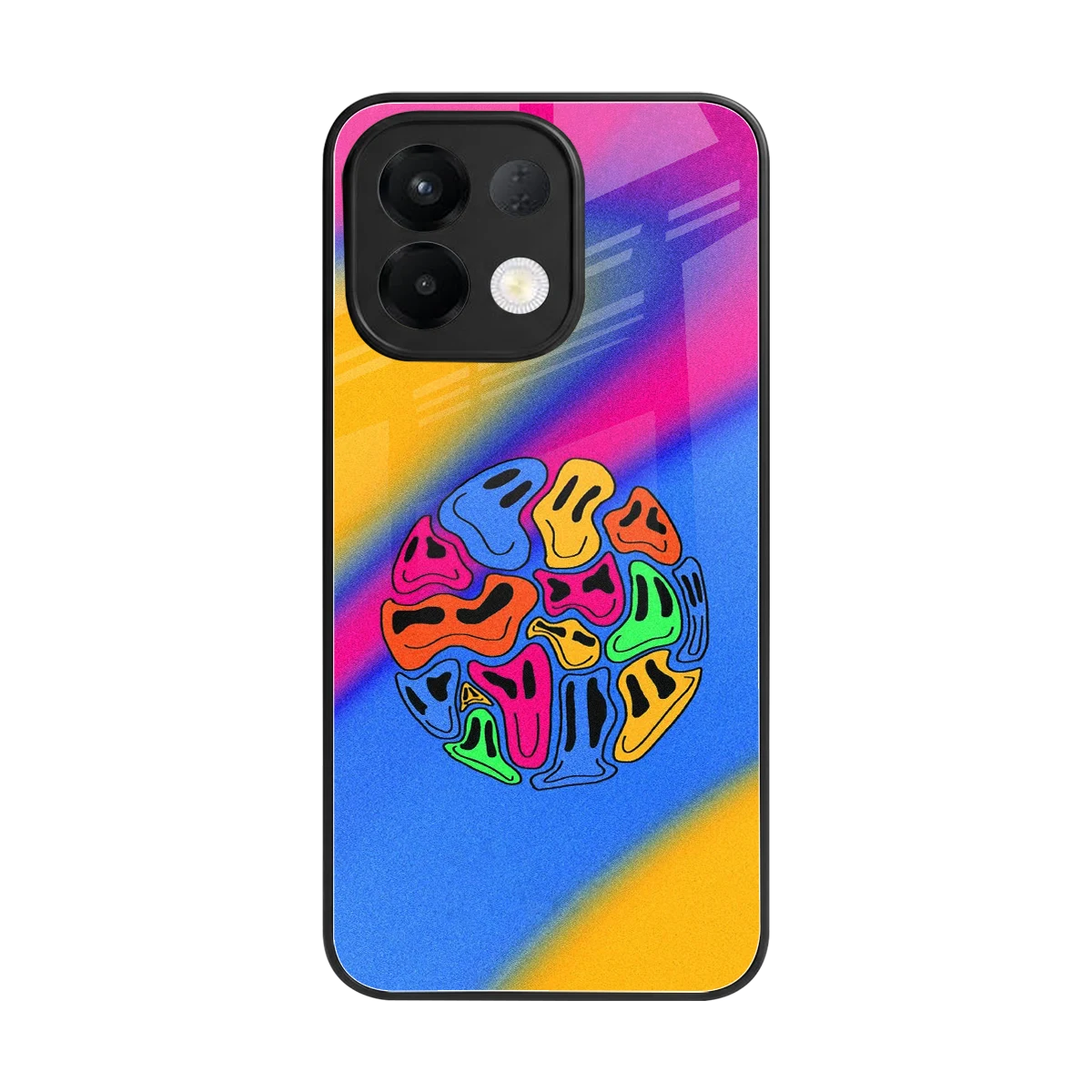 Melted Joy back phone cover | glass case for oppo k13 5g