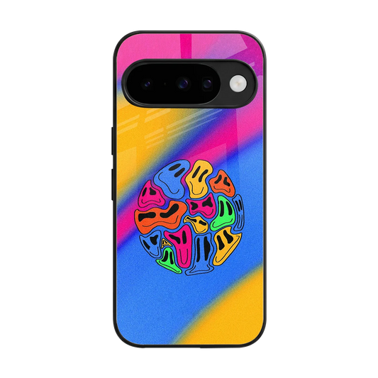 Melted Joy back phone cover | glass case for google pixel 10