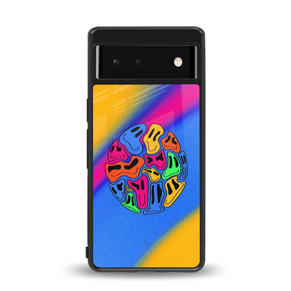 Melted Joy back phone cover | glass case for google pixel 6a