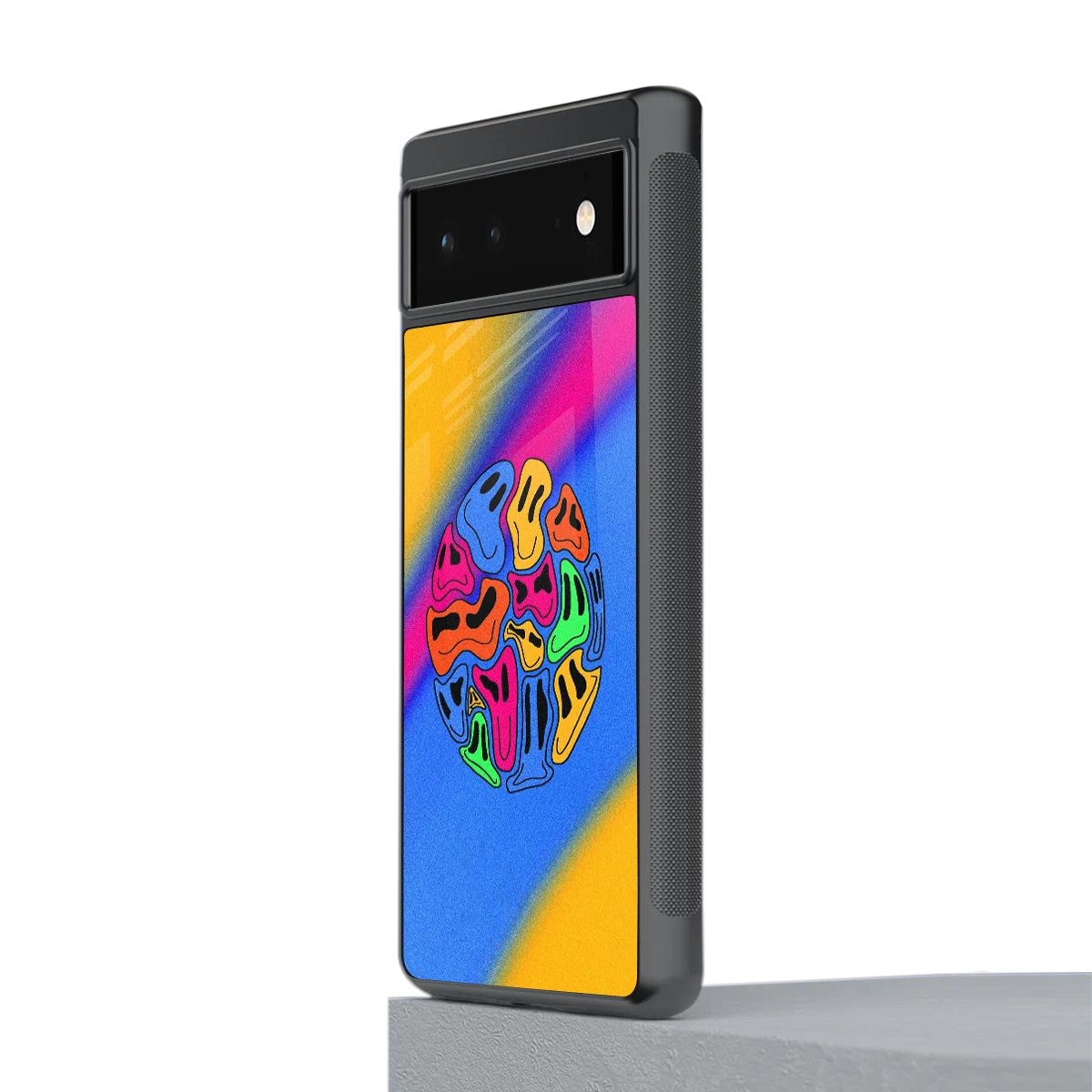 Melted Joy stylish phone case for google pixel 6a | glossy glass and slim fit