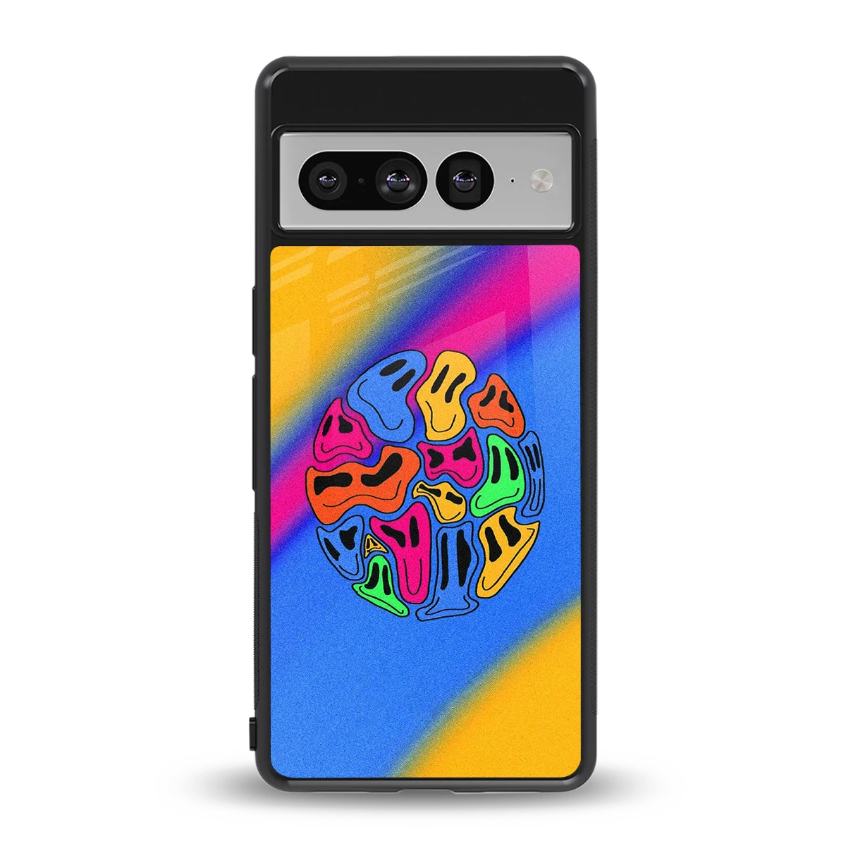 Melted Joy back phone cover | glass case for google pixel 7 pro