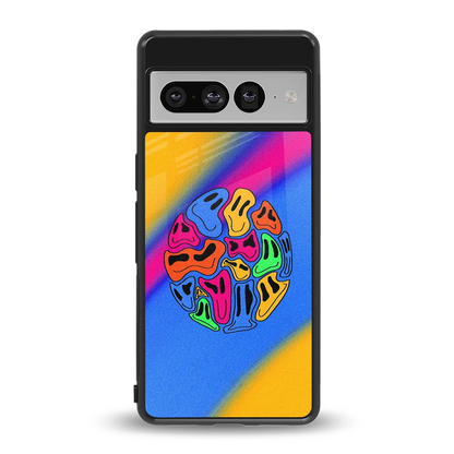 Melted Joy back phone cover | glass case for google pixel 7 pro