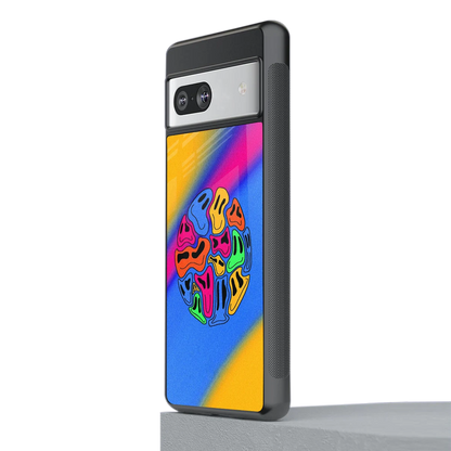 Melted Joy stylish phone case for google pixel 7a | glossy glass and slim fit