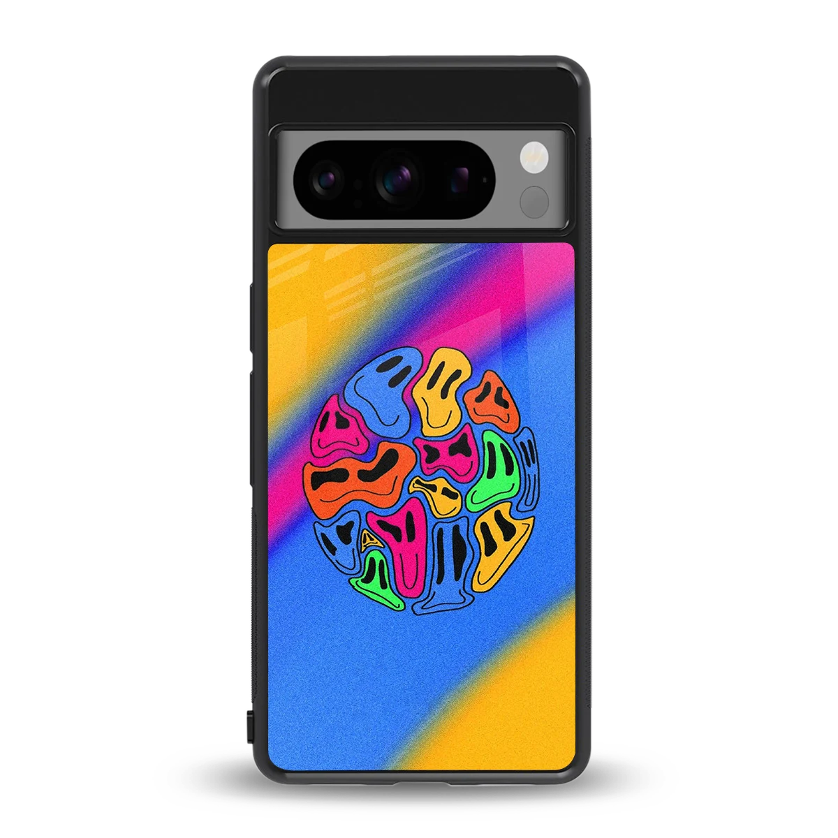 Melted Joy back phone cover | glass case for google pixel 8 pro
